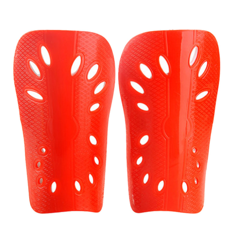 Shin Pad Supplier - Perforated Straps Leg Guards Children Adults Shockproof Breathable Soccer Football