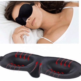 睡眠面具供应商-舒适奢华时尚记忆棉睡眠罩3D睡前眼罩
