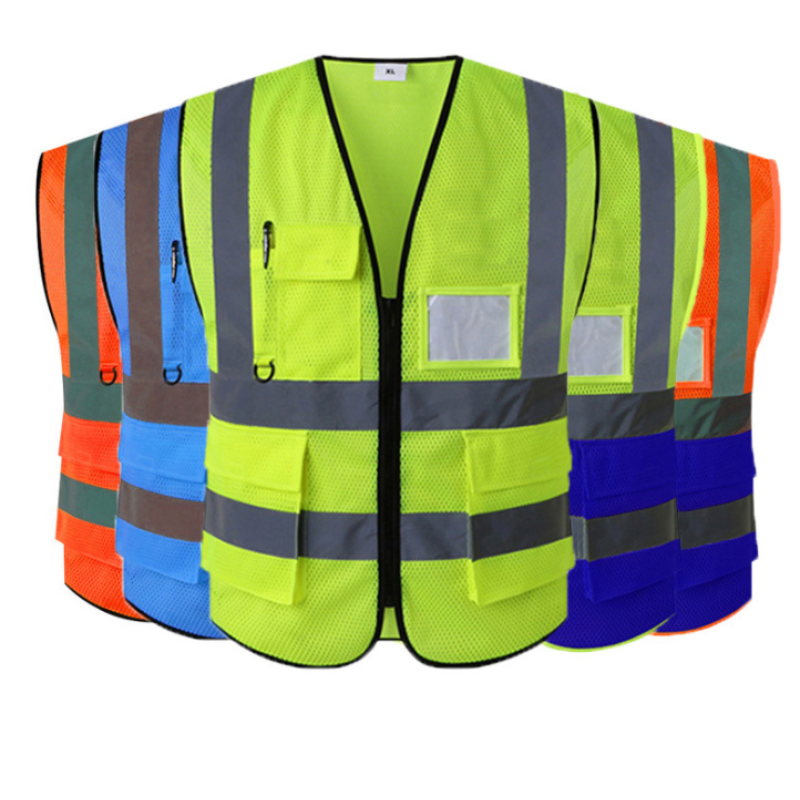 Safety Vest Supplier - High Visibility Breathable Outdoor Working Reflective Tapes Safety Coat Night Vest