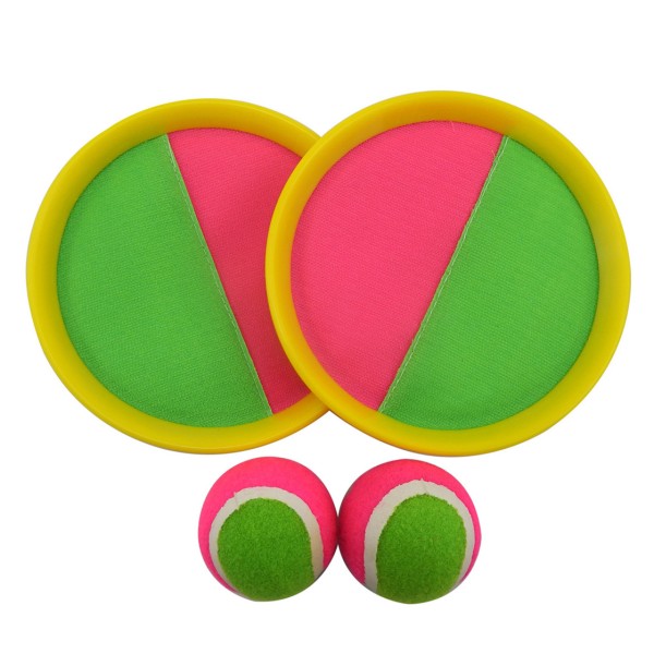 Beach Game Supplier - Wholesale Ball Catch Set Self-Stick Disc Paddles Beach Game Toy Sticky