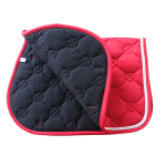 Saddle Pad Supplier - Back Protection Double Piping Rope Cotton Durable Horse Riding Jumping Saddle Pad