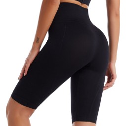 Yoga Pants Supplier - Wholesale High Waist Sweat Absorbing Fitness Five Point Yoga Pants Athletic Bottoms