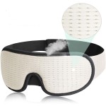 Sleep Eye Mask Supplier - 3D Contoured Memory Foam Eye Mask 100% Blackout 3D Sleeping