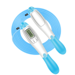 Jump Rope Factory - LED Digital Display Calorie Exercise Record Antiskid Adjustable Cordless Jump Rope