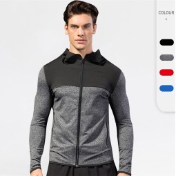 Sports Jacket Manufacturer - Men's Autumn and Winter Sports Hooded Fitness Running Training Quick Dry Jacket