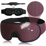 Sleep Eye Mask Supplier - 3D Contoured Memory Foam Eye Mask 100% Blackout 3D Sleeping