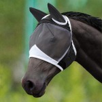 Horse Face Cover Factory - Soft Stretchy Mesh Horse Face Cover Breathable Eye Protection Fly Masks
