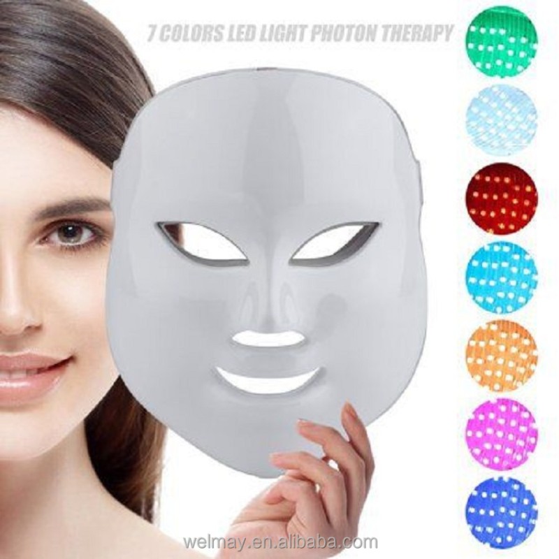 PDT LED Mask Manufacturer - 7 Colors Face Neck Anti Wrinkles PDT LED Light Therapy Home Use Mask