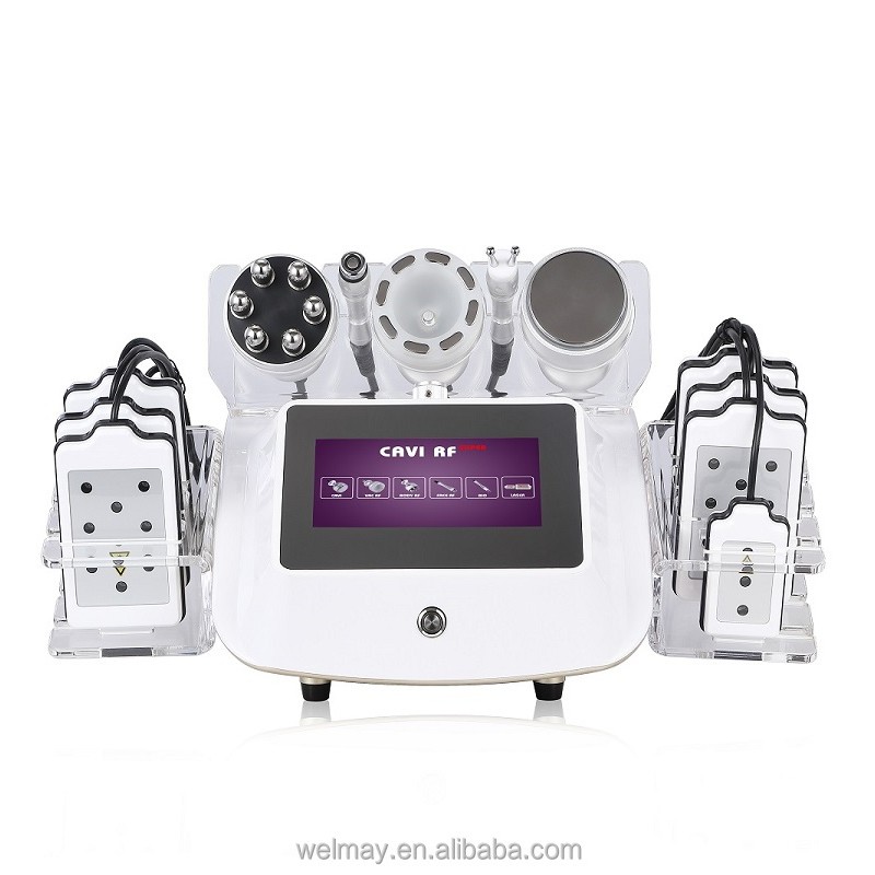 Vacuum Therapy Equipment Factory - 6 in 1 Lipo Laser Cavitation Vacuum Therapy Slimming RF Face Lifting