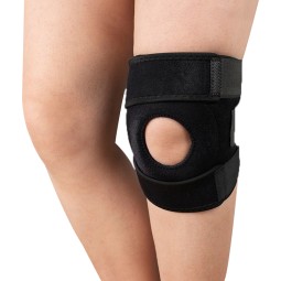 Knee Support Manufacturer - Sports Fitness Spring Knee Support Adjustable Non-slip Neoprene