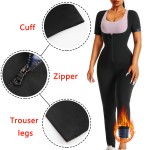 Sauna Bodysuit Manufacturer - High Quality Running Yoga Sauna Bodysuit All-In-One Women's Zipper