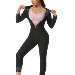 Workout Suit Factory - Neoprene Workout Sweat Suit Sauna Vest With Sleeves Workout Sweat Suit