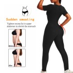 Sauna Bodysuit Manufacturer - High Quality Running Yoga Sauna Bodysuit All-In-One Women's Zipper
