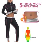 Sauna Set Factory - Custom Logo Sauna Long Sleeved Jacket Pants Sweat Set Contrasting Lines