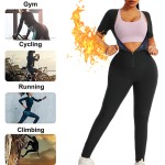 Sauna Bodysuit Manufacturer - High Quality Running Yoga Sauna Bodysuit All-In-One Women's Zipper