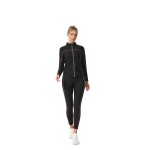 Sauna Suit Supplier - Wholesale Weight Loss Moisturize Sauna Suit with Standing Collar Long Sleeves