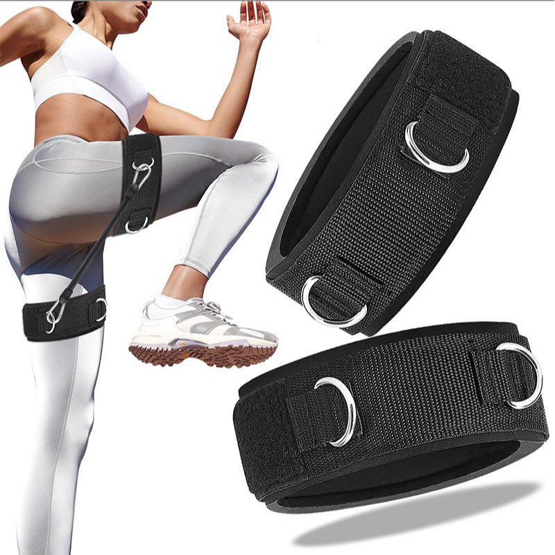 Thigh Cuff Manufacturer - Adjustable Gym Fitness Loop Thigh Legs Cuff Firm Durable Portable