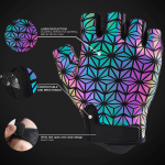 Fitness Gloves Factory - Wholesale New Fashionable Stylish 3D Printed Half-Finger Outdoor Activities