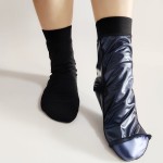 Training Socks Factory - Silver and Blue One Size Sauna Sports Training Sweat Moisturizing Anti