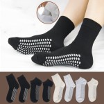 Yoga Socks Supplier - Graphene Conductive Sweat Absorbent Medium Short Tube Boat Cotton Socks