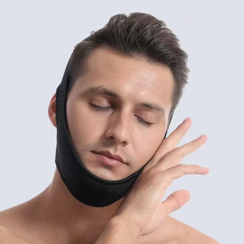 Anti Snoring Belt Factory - Wholesale Neoprene Triangle Anti Snore Breathable Jaw Support Belt Chin