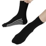 Yoga Socks Supplier - Graphene Conductive Sweat Absorbent Medium Short Tube Boat Cotton Socks