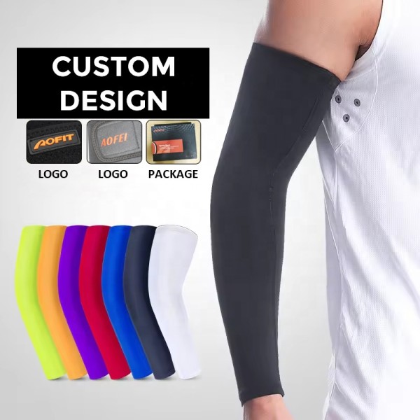 Compression Arm Sleeves Factory - OEM Custom Cooling Sports Compression Baseball Basketball UV