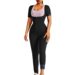 Sauna Bodysuit Manufacturer - High Quality Running Yoga Sauna Bodysuit All-In-One Women's Zipper