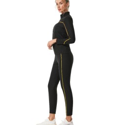 Sauna Suit Supplier - Wholesale Weight Loss Moisturize Sauna Suit with Standing Collar Long Sleeves