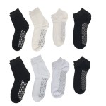 Yoga Socks Supplier - Graphene Conductive Sweat Absorbent Medium Short Tube Boat Cotton Socks