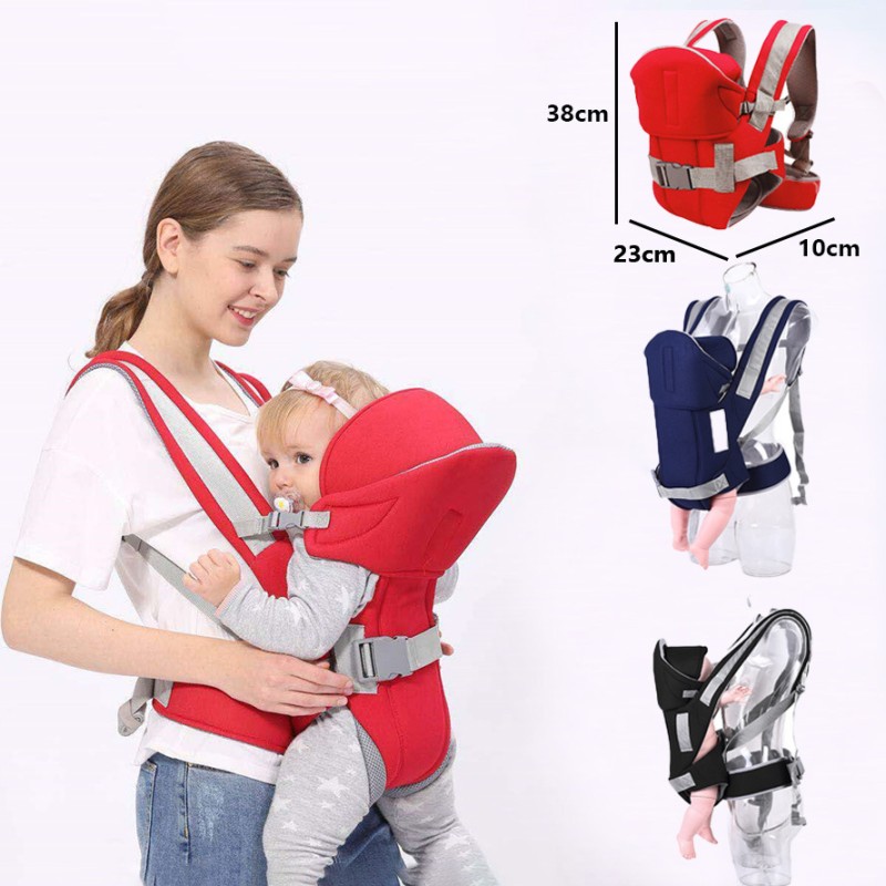 Baby Carrier Supplier - Adjustable Shoulder Sling Cotton Baby Carrier With Waist Stool Step Stool