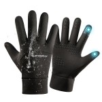 Winter Gloves Supplier - Kezhi Waterproof Touch Screen Hand Warm Thermal Cycling Riding Full Finger
