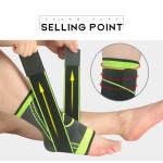 Ankle Support Supplier - Factory Price Fitness Adjustable Foot Compression Sleeve Sport Safety