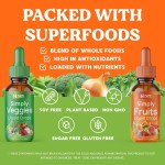 Fruit Vegetable Liquid Drops Manufacturer - OEM/ODM Whole Food Superfoods Supplement (Packed Vitamins Minerals Soy-Free)