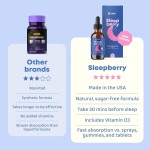 Kids Melatonin Drops Manufacturer - OEM/ODM Liquid Sleep Aid with L-Theanine High Absorption Berry Flavor (With Vitamin D)