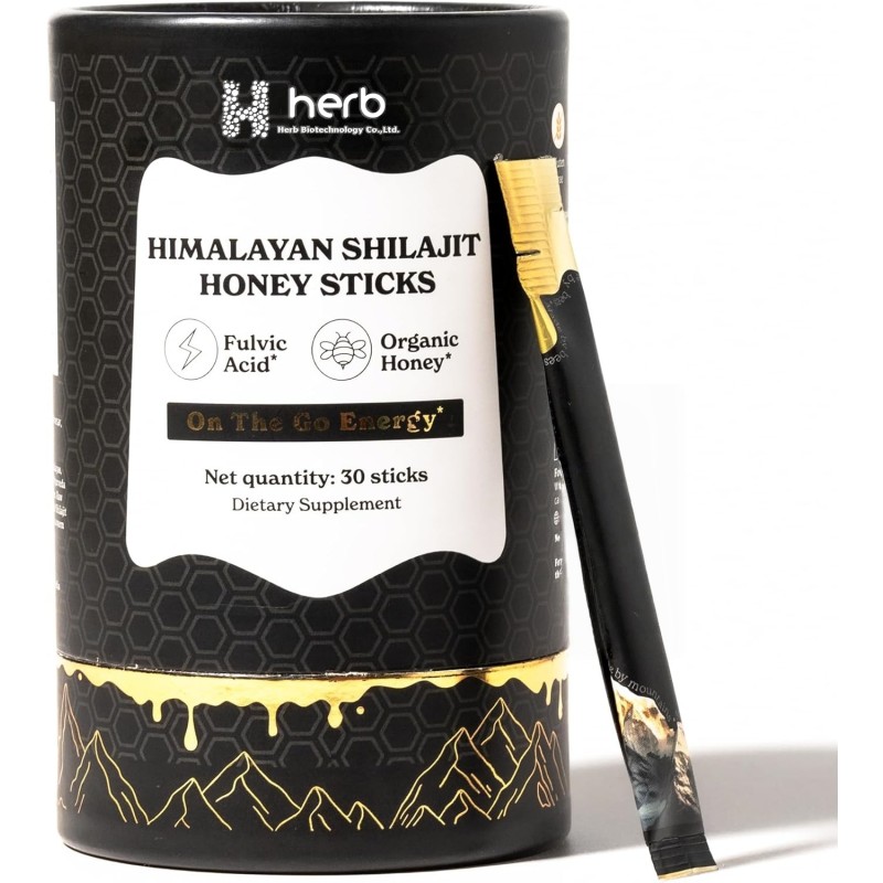 OEM/ODM Himalayan Shilajit Honey Sticks Manufacturer - Private Label Premium Quality Pure Gold Resin with Saffron