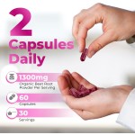 OEM/ODM Beet Root Capsules Manufacturer - Private Label Dark Cherry Flavor Herbal Supplement for Blood Nitric Oxide Flow