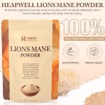 Organic Lion's Mane Mushroom Powder Manufacturer - OEM/ODM 8oz Pure Fruiting Body Superfood for Brain Focus & Immune Health (Filler-Free)