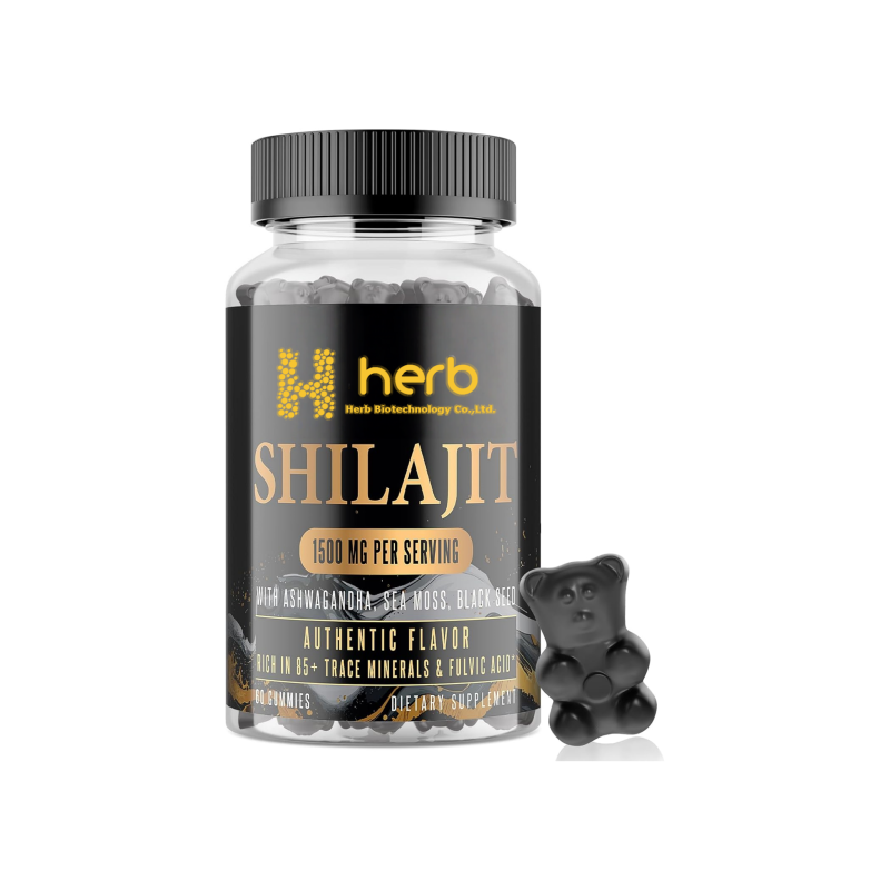 OEM Shilajit Gummies Manufacturer - Private Label Organic Natural Himalayan Shilajit Resin Extract Supplement