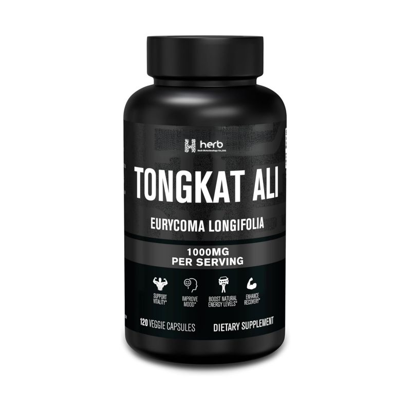 Tongkat Ali Capsules Manufacturer - OEM/ODM 120 Capsules with Tribulus Terrestris & BioPerine (Vegetarian Non-GMO Gluten-Free)