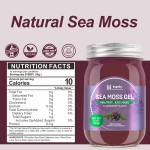 ODM/OEM Sea Moss Gel Manufacturer - Private Label Healthy Raw Nutrition Drink Elderberry Flavor (Adults Dietary Supplement)