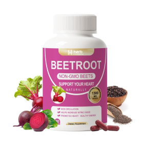 ODM/OEM Beet Root Capsules Manufacturer - Private Label Non-GMO Supplement for Adults Energy & Blood Pressure Support