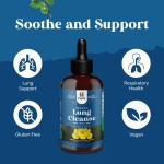 Lung Cleanse Drops Manufacturer - OEM/ODM Herbal Supplement with Marshmallow Root & Plantain Leaf for Respiratory Health