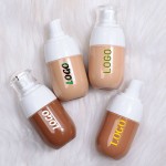 液体粉底供应商-透明塑料挤压瓶代工化妆品