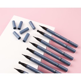 Eyeliner Pen Supplier - Double Headed Wing Seal Black Does Not Stain Easily