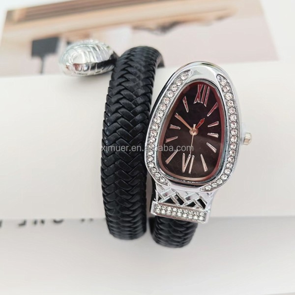 Men's Quartz Watch Factory - Luxury Men's Quartz Business Wooden Watch Leather Strap