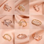 Lady Crystal Rings Supplier - Newest Lady Crystal Rings Diamond 2 Gram Gold Ring