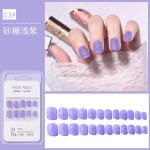 False Nail Art Supplier - New Arrival Full Cover Artificial Designed Press on Nails Shiny Glitter