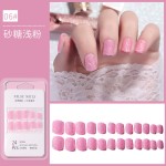 False Nail Art Supplier - New Arrival Full Cover Artificial Designed Press on Nails Shiny Glitter
