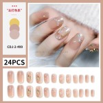 Acrylic Nails Manufacturer - High Quality Reusable Pink Nude Long Custom Press on Nails 24pcs